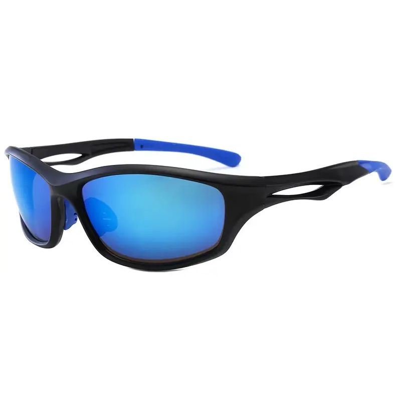 Sonnenbrille mit blau verspiegelten Gläsern
